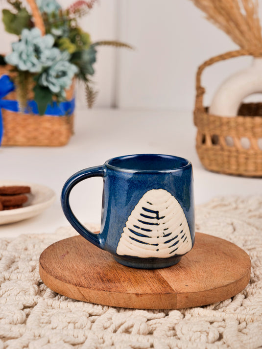 Indigo Leaf Mug Set
