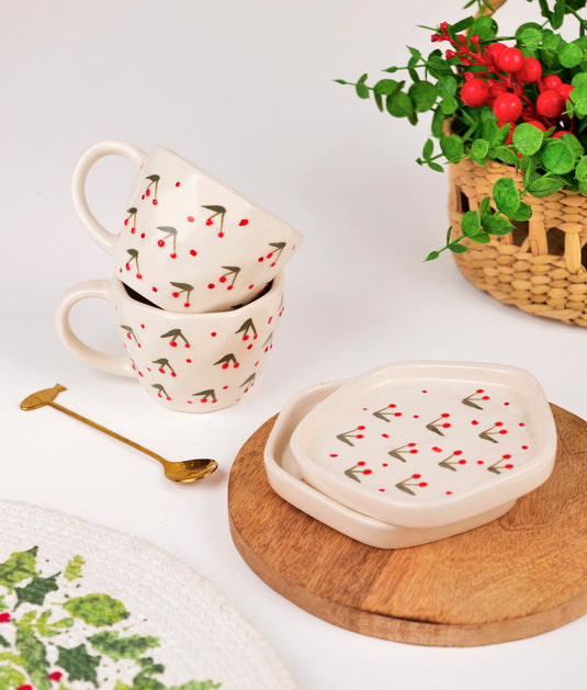 Cherry Berry Cup & Saucer Set