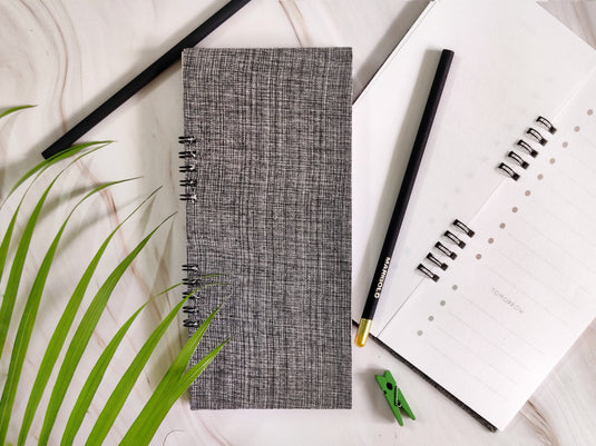 Handcrafted To-Do Spiral Notepad -Grey
