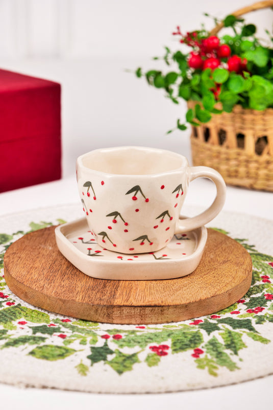 Cherry Berry Cup & Saucer Set