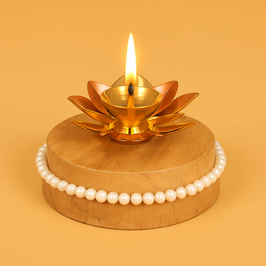 Divine Bloom Lotus Diya
