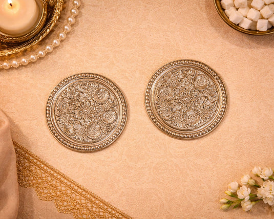 Pushp Brass Coasters