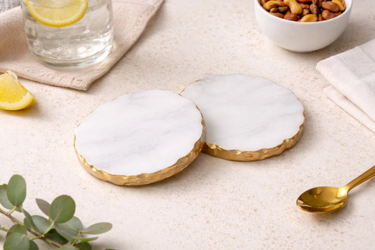 Aurum Marble Coaster Set
