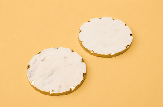 Aurum Marble Coaster Set