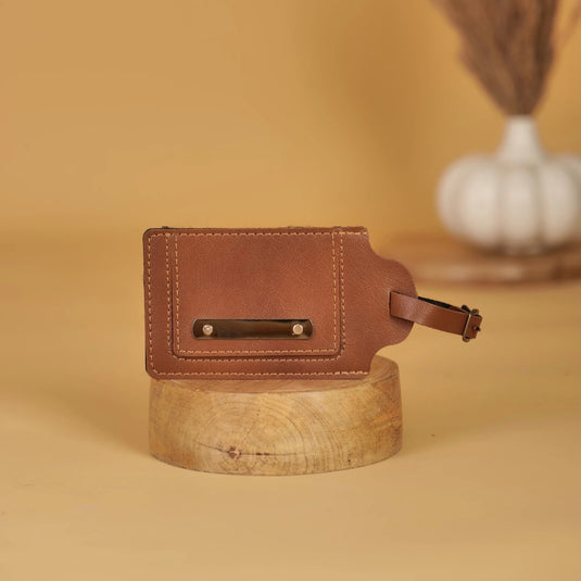 Vegan Leather Luggage Tag