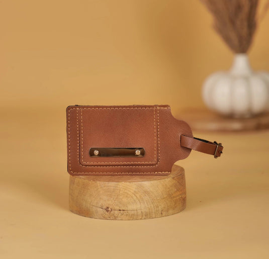 Vegan Leather Luggage Tag