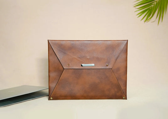 Vegan Leather Laptop Sleeve/ Document Holder