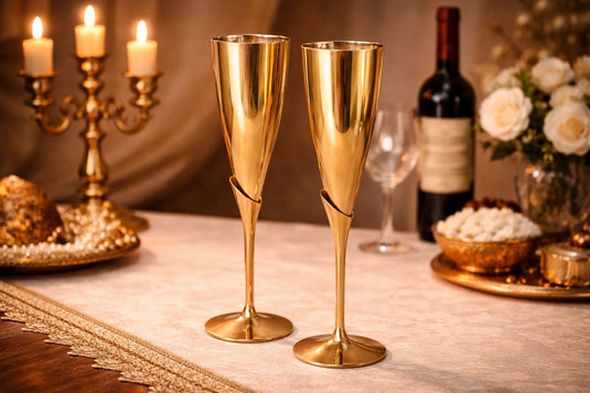 Rasa Brass Wine Glass