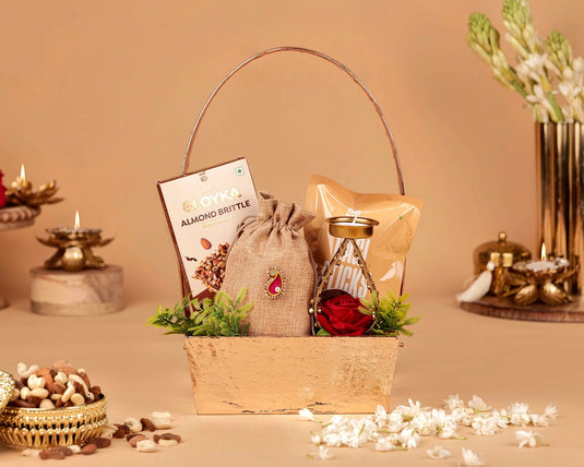 Glowing Diwali Basket