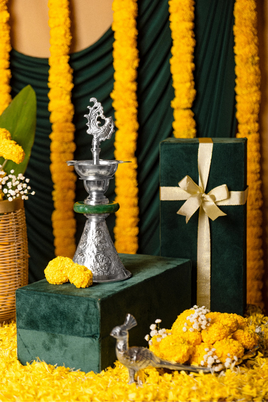 Silver Aarti Samai Diya