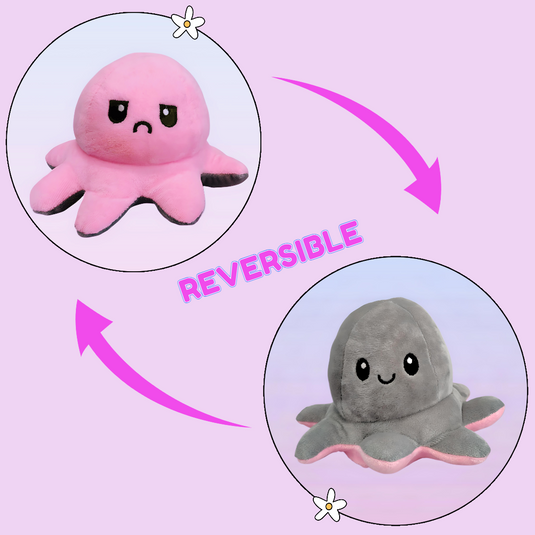 Moody Octopus Reversible Toy Plushies