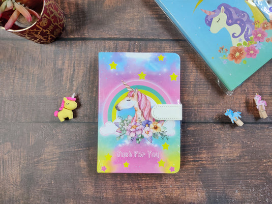 Unicorn Just for you Notebook- Ruled