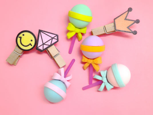 Lollipop Eraser Set of 4