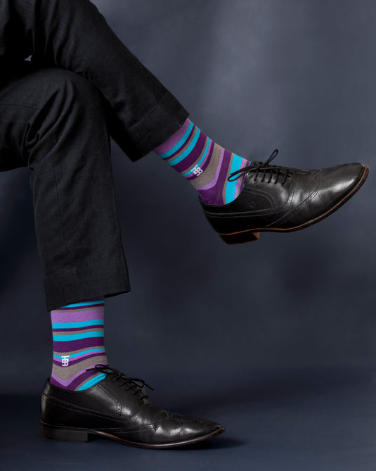 Luxury Men Socks - Blueberry