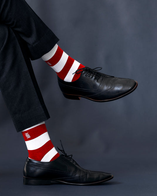 Luxury Men Socks - Cranberry