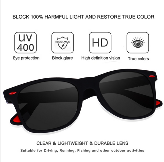 Swift Wayfarer Sunglasses with Cover-Unisex