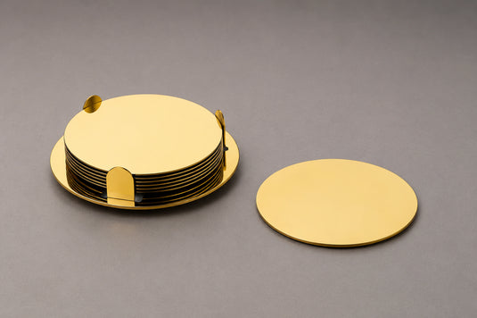 Luxe Metal Coaster Set