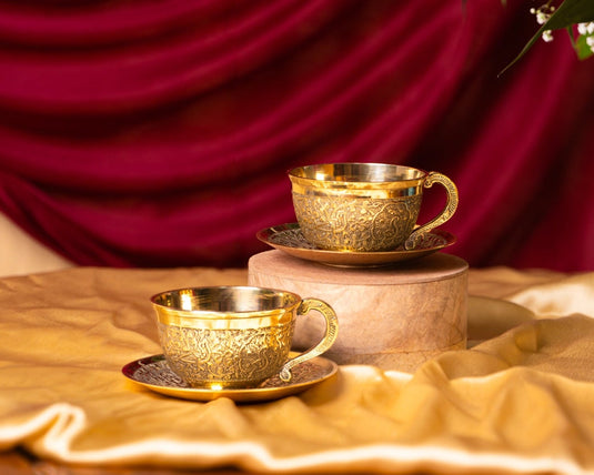 Swarna Brass Cup Saucer Set
