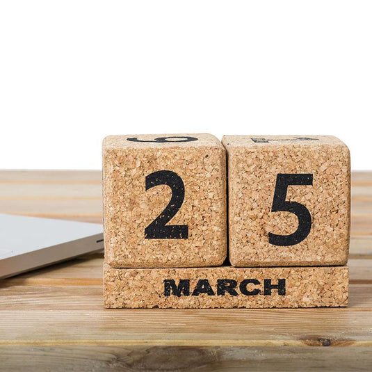 Cork DIY Desk Top Calender