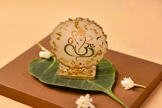 Divine Glow Ganpati Resin Stand