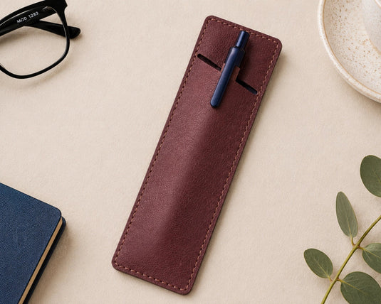 Vegan Leather Pen Sleeve