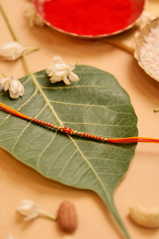 Elegant Beaded Rakhi