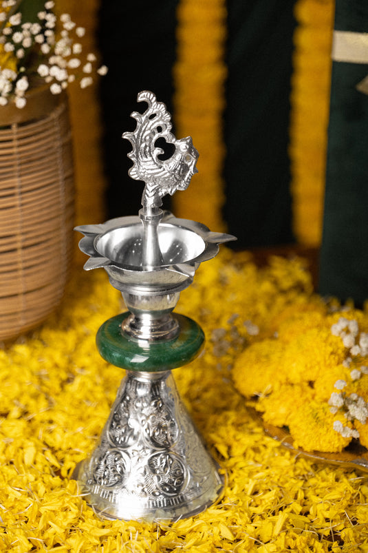 Silver Aarti Samai Diya