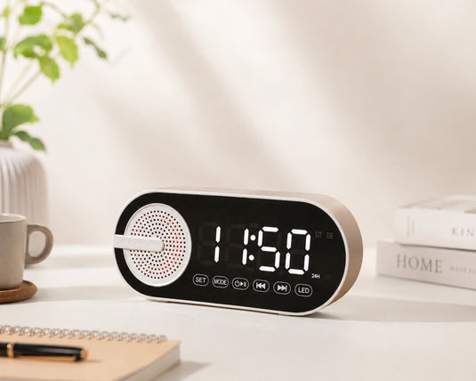 Tempo Clock with Bluetooth Speaker